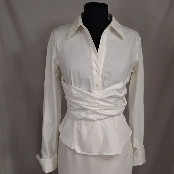 bcbg white blouse